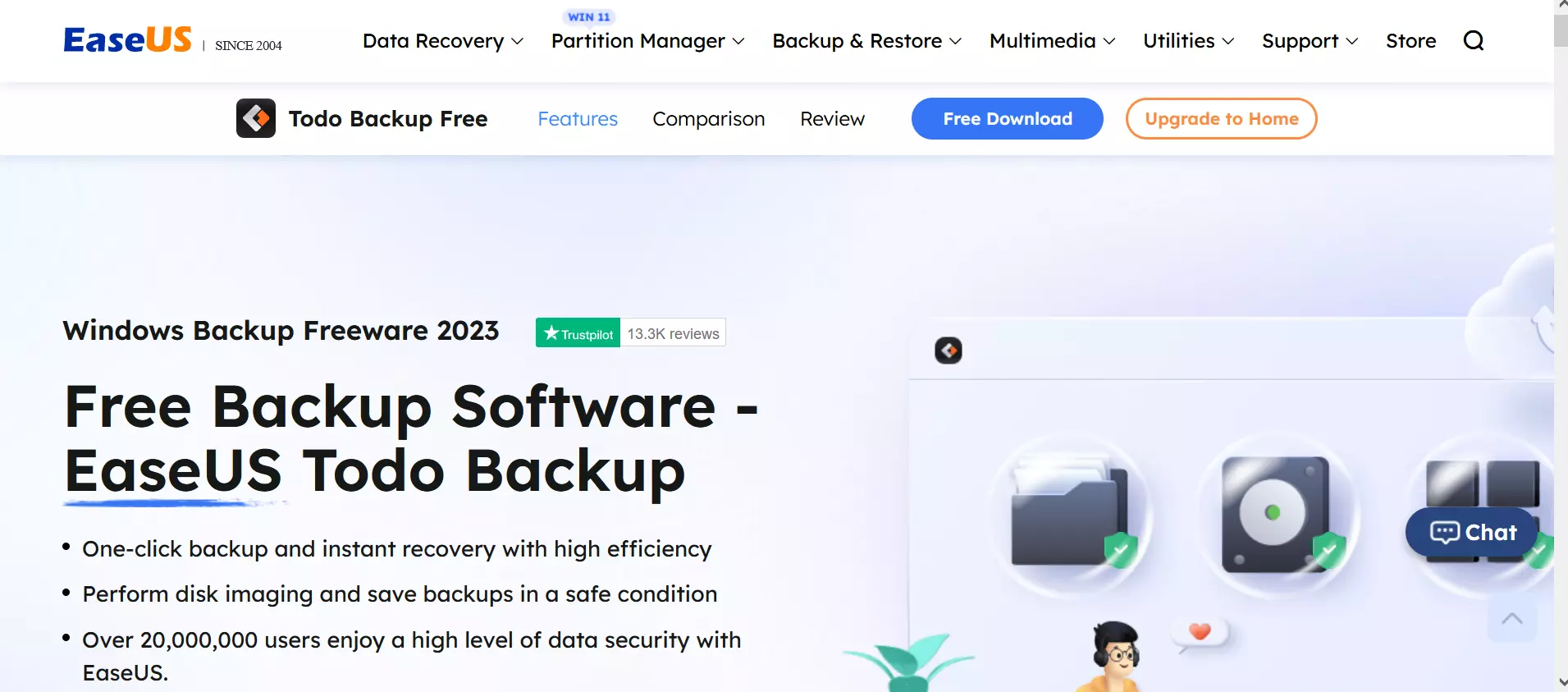 EaseUS Todo Backup Free Website