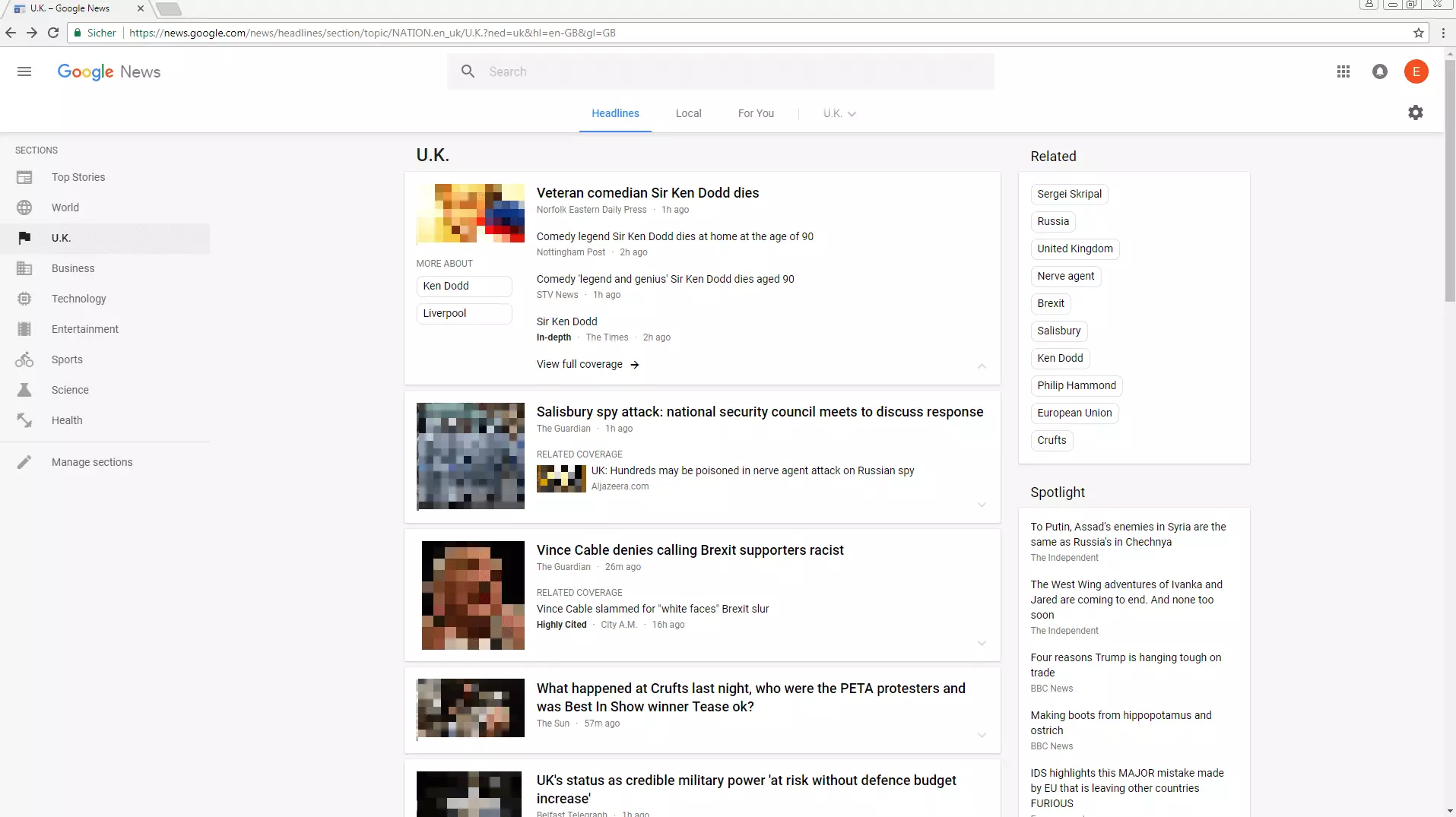 Site Web de Google News