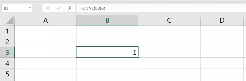 Numérotation spécifique avec la fonction LIGNE