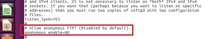 vsftpd.conf: configuration des accès FTP anonymes