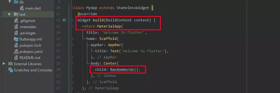 Tutoriel Flutter : apporter la touche finale au code de l’application de notre exemple