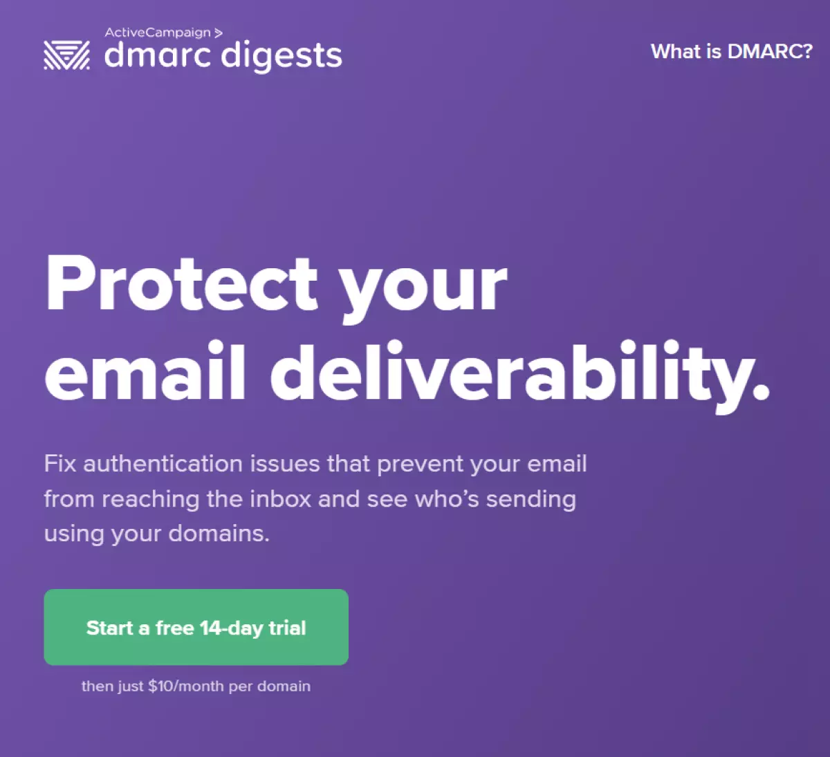 Navigateur Web : site Web de DMARC Digests