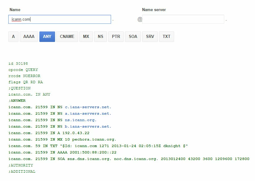 Recherche DNS TTL