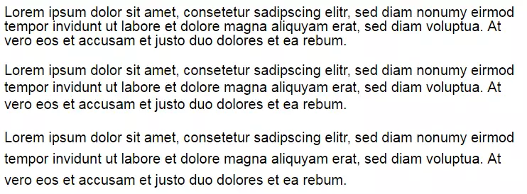 Exemple de texte avec hauteur de ligne variable