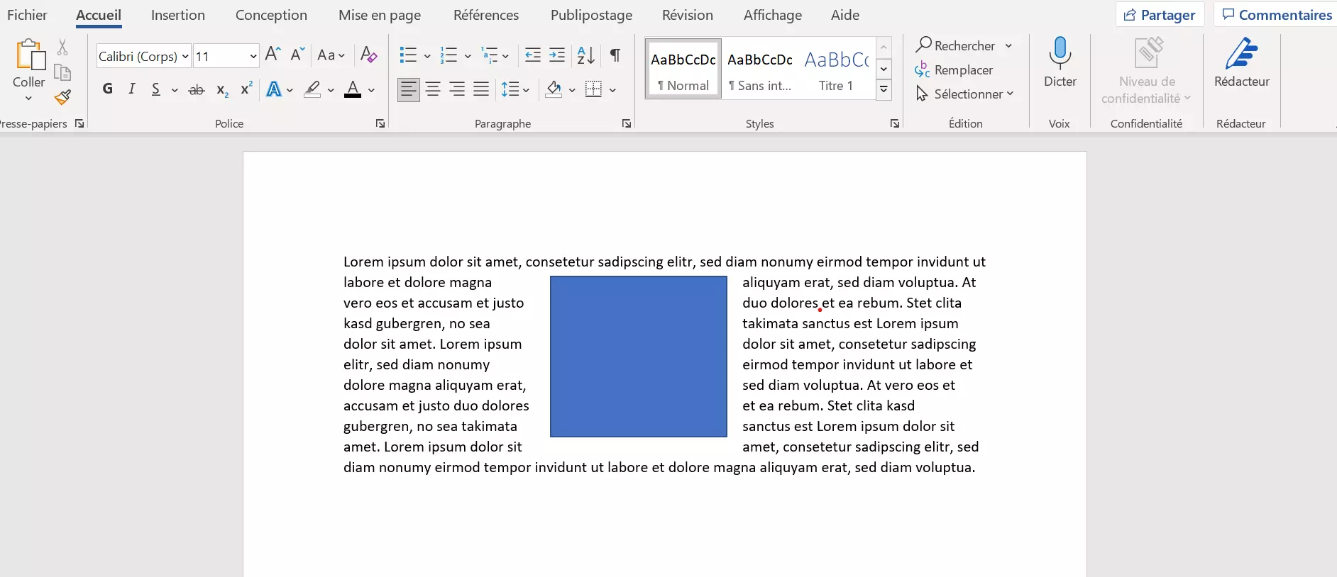 Microsoft Word : Écrire un texte autour d’une image 