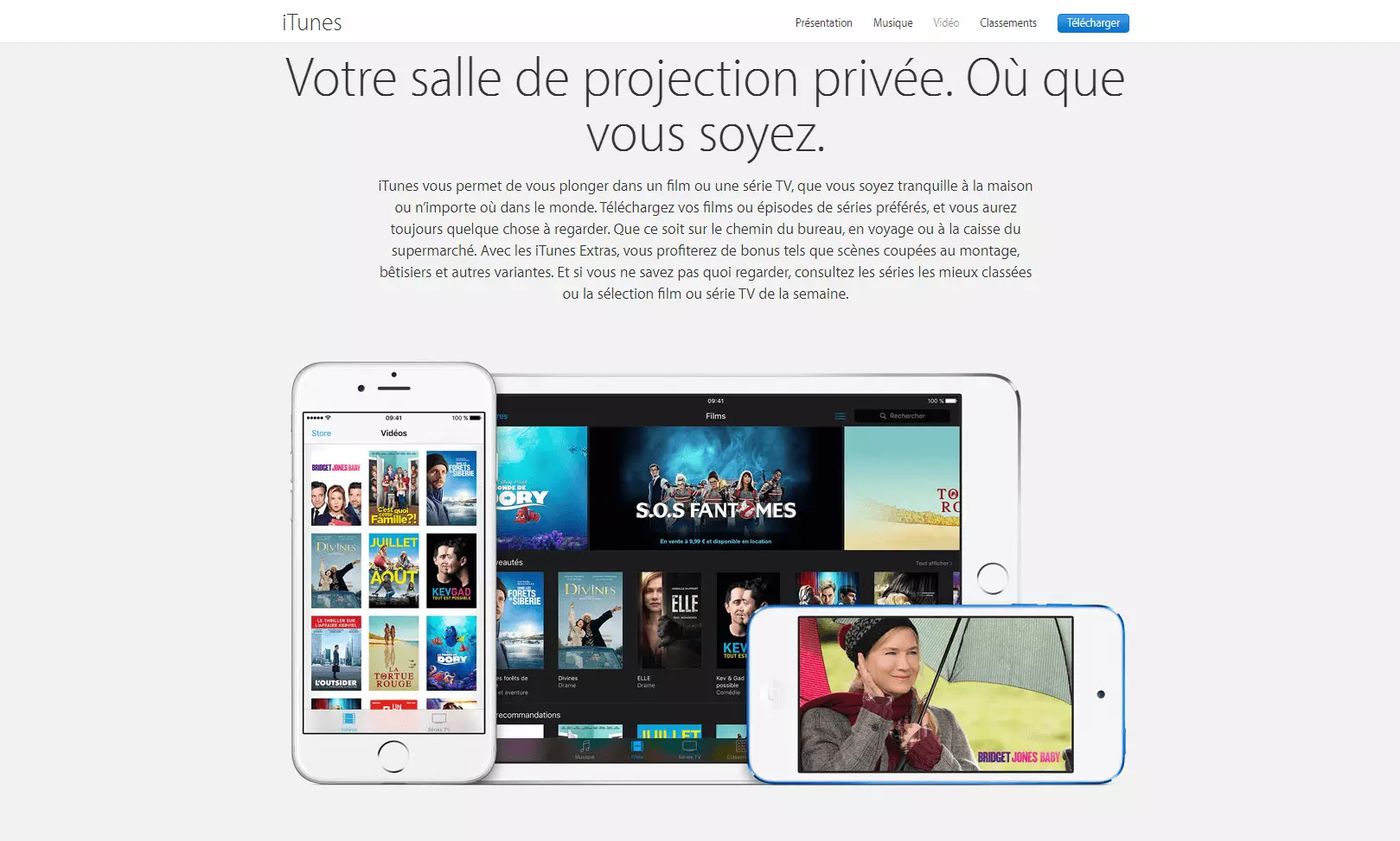 présentation des fonctions d‘iTunes Video