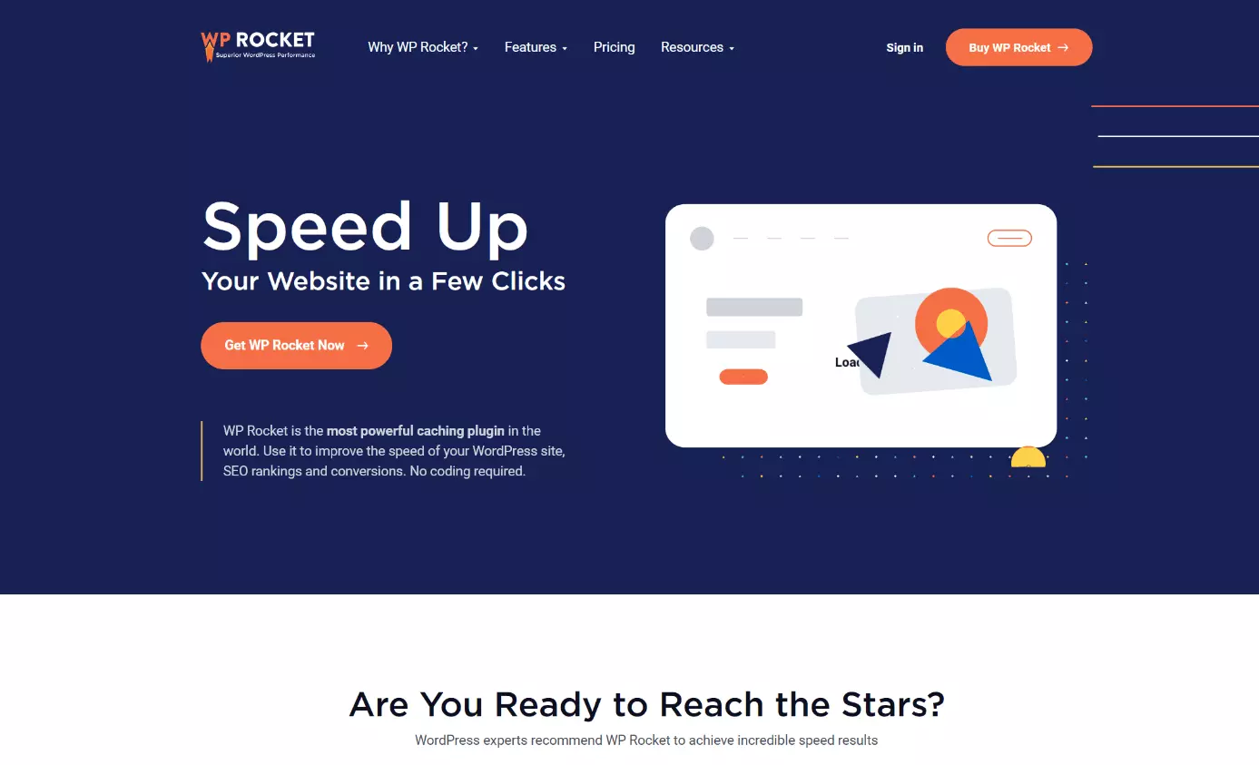 Site Internet du plugin WordPress Premium WP Rocket