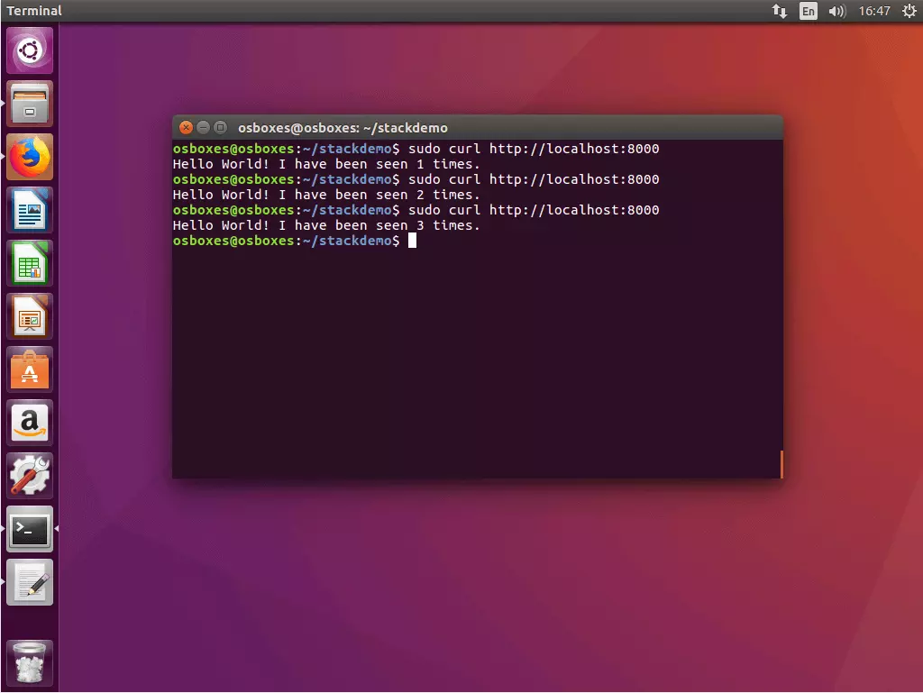 La commande « curl » dans le terminal Ubuntu