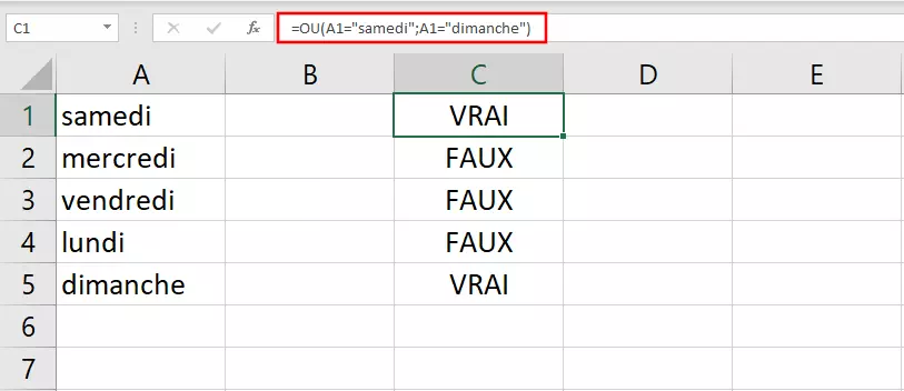 La fonction OU avec plusieurs conditions textuelles