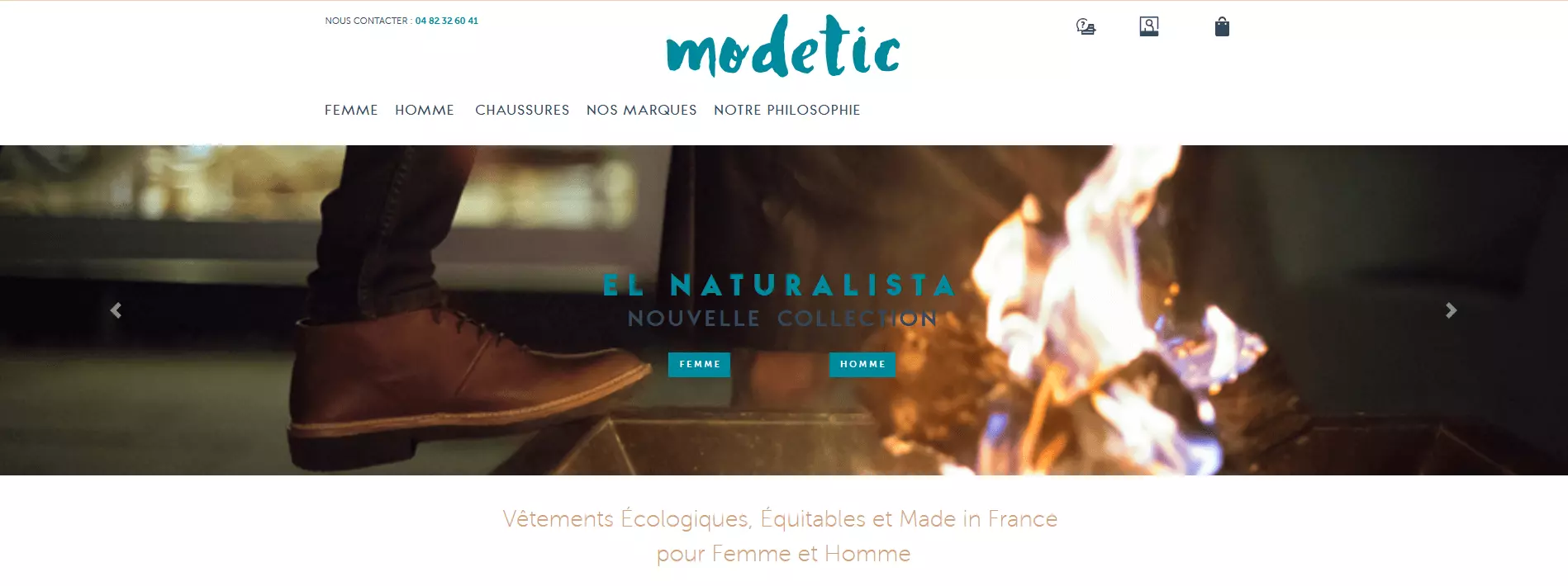 Le magasin en ligne Modetic