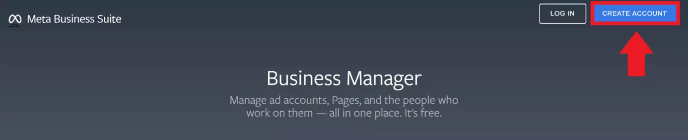 Site Internet de Meta Business Suite