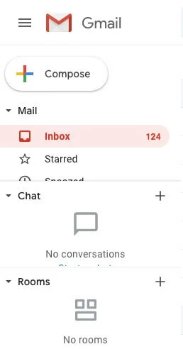 Fenêtre Google Chat dans Gmail