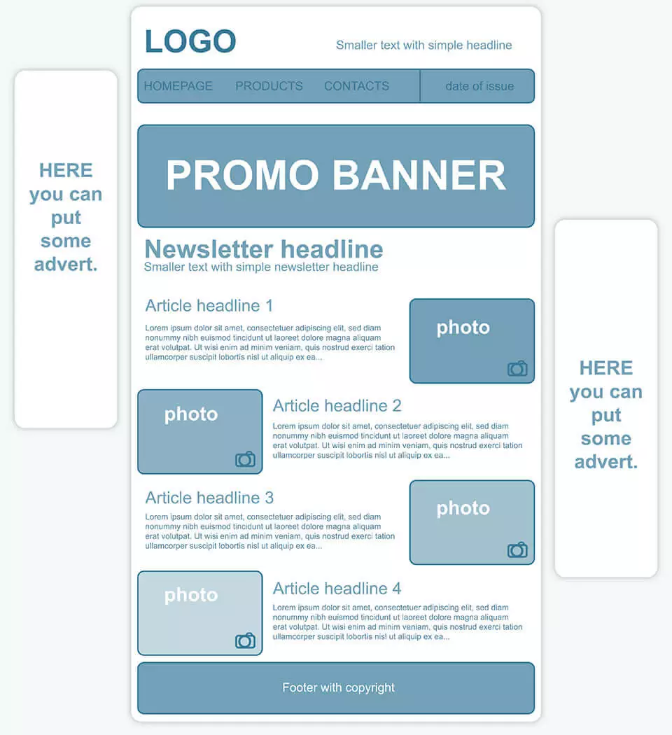 Créer un template de newsletter 