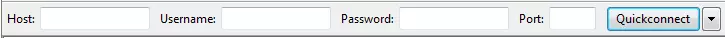 Barre Quickconnect-Leiste de FileZilla